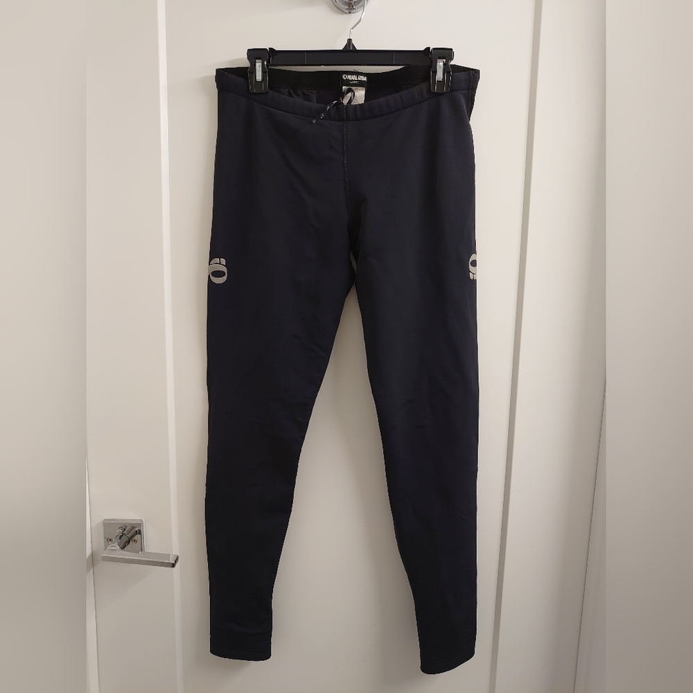 Pearl Izumi Black Men's amFIB Tights. Drawstring Waist, Zip Leg. Size L